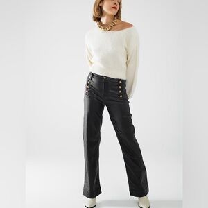 Q2 Blk leather pants